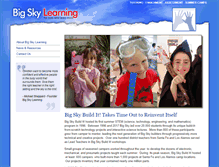 Tablet Screenshot of bigskylearning.com